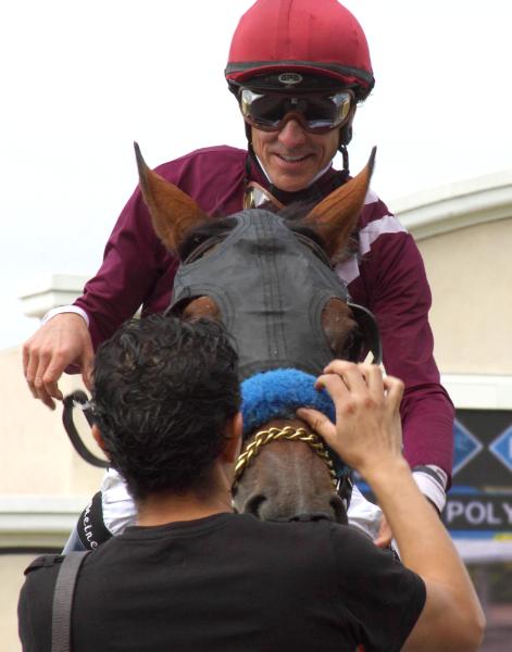 Dismounting after the Race