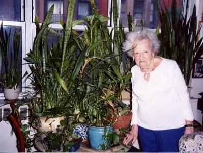 Molly with her Plants