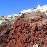 a mysterious door into the red cliff