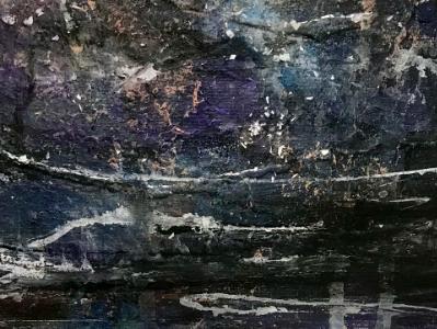 Matted Mini Abstract #35 (Nocturnal Series 29-38) SOLD Matted Mini Abstract #35 (Nocturnal Series 29-38) SOLD