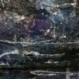 Matted Mini Abstract #35 (Nocturnal Series 29-38) SOLD