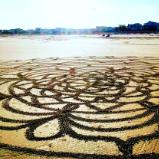 Large scale sand mandala 