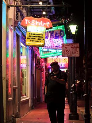 Cool cat on Bourbon Street Cool cat on Bourbon Street