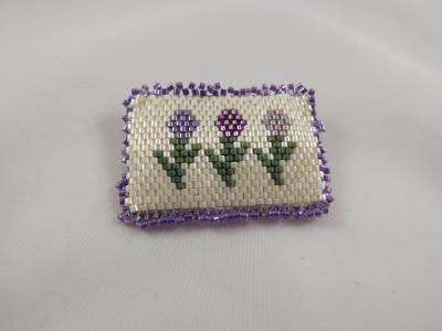 Beaded Tulip Brooch