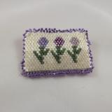 Beaded Tulip Brooch