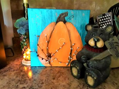 Pumpkin and Pip Berries   SOLD