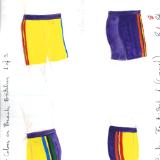 Complementary Colors - Beach Britches - Yellow & Purple