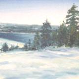 Winter Scene at Big Bear Lake, CA