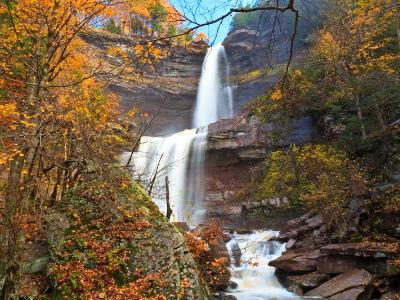 Kaaterskill Falls Autumn Wide View Kaaterskill Falls Autumn Wide View