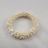 B-63 pearly ivory spikey bracelet