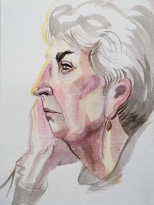 Margaret Portrait Head on Hand Margaret Portrait Head on Hand