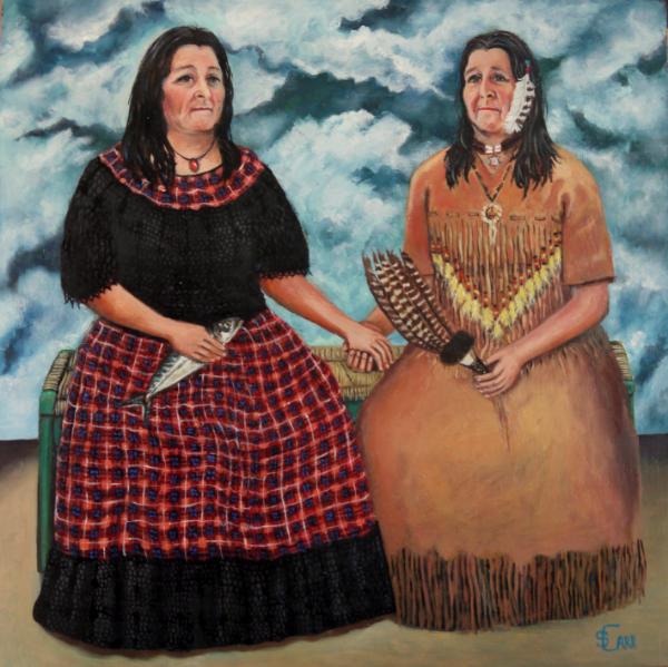 The Two Norma's (after Frida Kahlo)