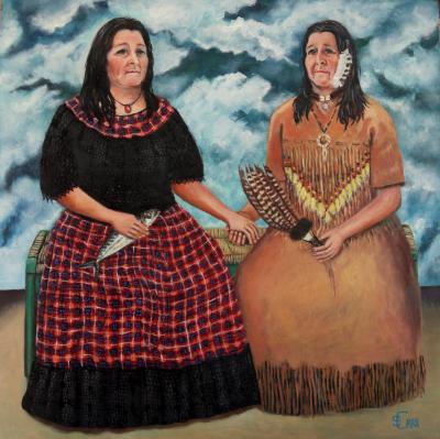 The Two Norma's (after Frida Kahlo) The Two Norma's (after Frida Kahlo)