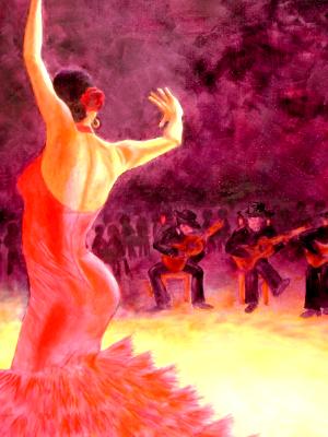 Flamenco Perfume ~ Oil ~ 24 X 30 Flamenco Perfume ~ Oil ~ 24 X 30