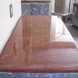 Counter top, stained concrete, food safe, high gloss epoxy