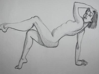 Horizontal nude