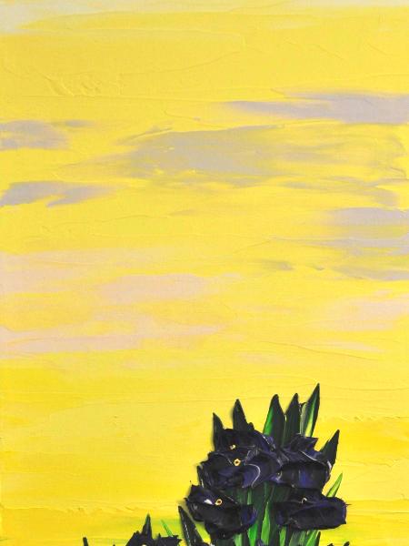 Bright Morning 15 X 30 Acrylic on Canvas board Embellished prints available  Bright Morning 15 X 30 Acrylic on Canvas board Embellished prints available