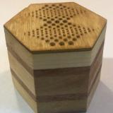 Hex Box with op-art design lid