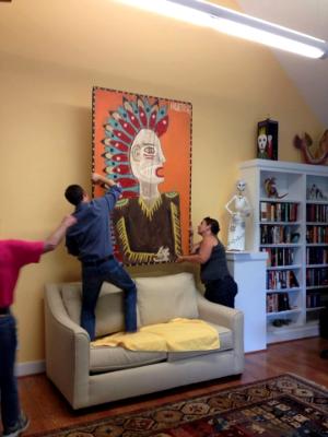 Orange Indian (private collector hanging) Orange Indian (private collector hanging)