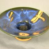 120630.AH Flower Vase with Carved Swamp Scene