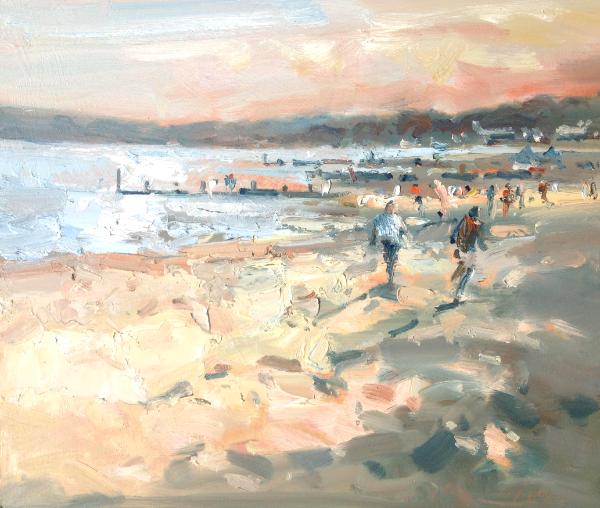 Bournemouth beach, evening light