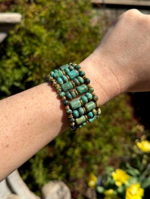 African Turquoise Cuff Bracelet African Turquoise Cuff Bracelet