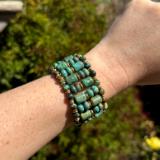 African Turquoise Cuff Bracelet