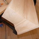 Custom solid alder fireplace mantle