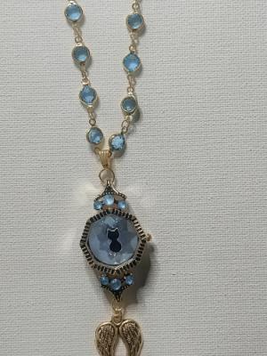 Repurposed women's watch pendant necklace Repurposed women's watch pendant necklace