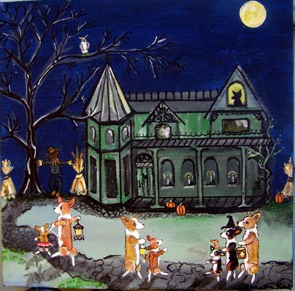 Trick or Treat Corgi 4.5"