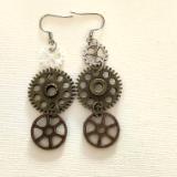 Gear earrings