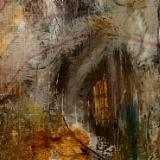  Matted Mini Abstract 15 (Orange series 13-18)