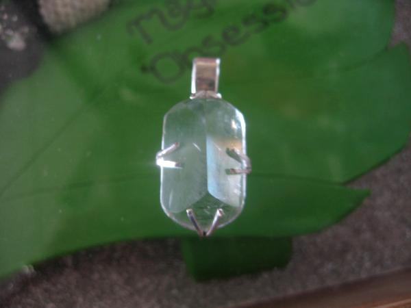 14-006 Sterling and Rutilated Quartz Pendant