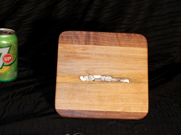 Birch/Walnut with Mother of Pearl Inlay