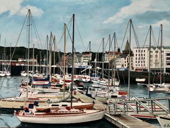 St Peter Port harbour.