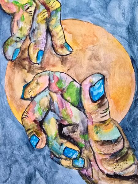 Summoning the moon.