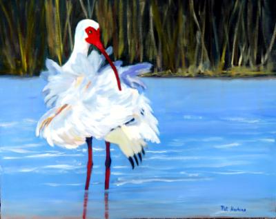 Ruffled Feathers - Ibis SOLD Ruffled Feathers - Ibis SOLD