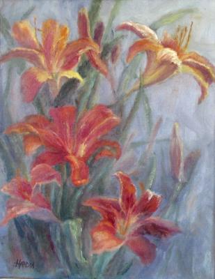 Garden Fresh, Orange Daylilies