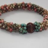 B-46 southwest style crocheted rope bracelet