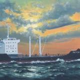 Ecuadoarian oil carrier "Pastaza", 120cm x 60cm, 2013