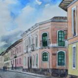 View of the Junin street 3, 30cm x 40cm, 2015