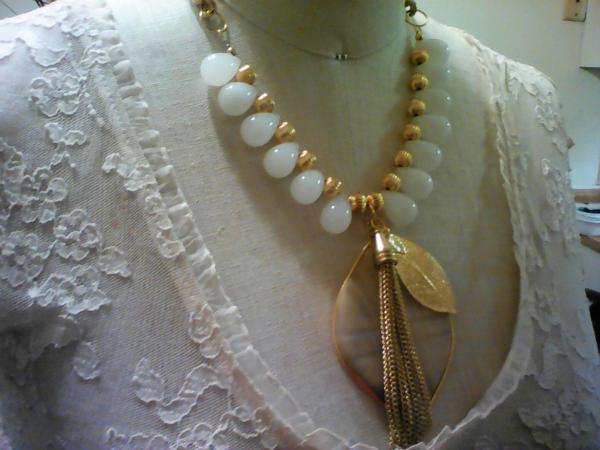 Flawless White Agate Necklace