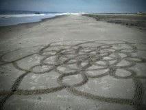 Large scale sand mandala 