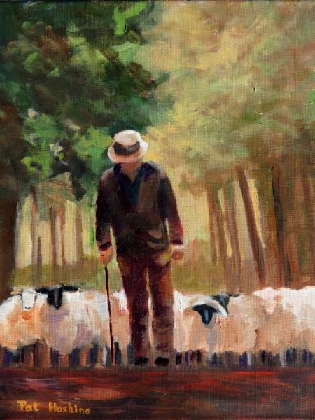 The Shepherd - 11x14 - oil SOLD