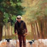 The Shepherd - 11x14 - oil SOLD