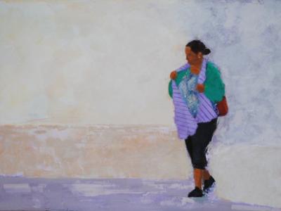 Woman with a Purple Scarf Woman with a Purple Scarf