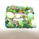 Green Buckle Brooch