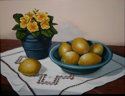 Pollyanthas & Lemons SOLD