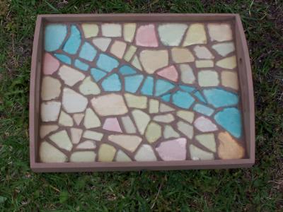 Glass Mosaic Tray