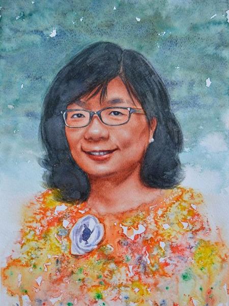 Custom portrait of a Taiwanese ambassador, 35cm x 50cm, 2016